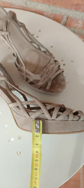 Sandalias Zara Beige Talla 40