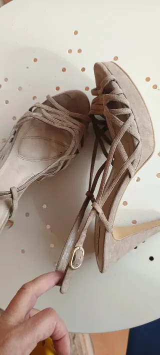 Sandalias Zara Beige Talla 40