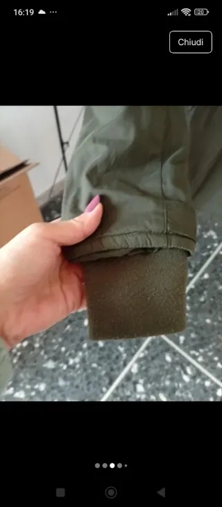 Giaccone con pelliccia interna e cappuccio