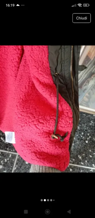 Giaccone con pelliccia interna e cappuccio