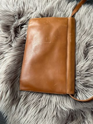 Bolso vintage piel marrón
