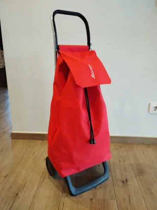 Carro de la compra Rolser rojo.