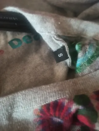 Jersey Desigual Gris Multicolor Talla S