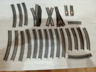 Binari ferroviari in miniatura 2N e 3N