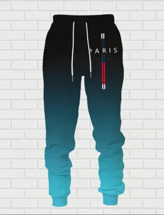 Conjunto chándal degradado negro/turquesa