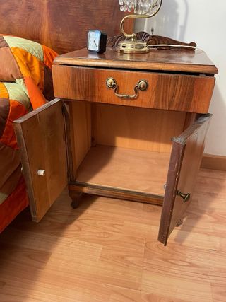 Cabecero cama 140cm y 2 mesitas noche