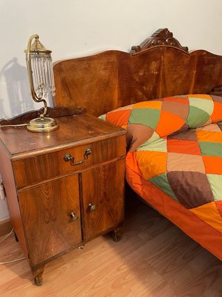 Cabecero cama 140cm y 2 mesitas noche
