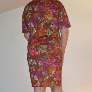 Abito estivo fantasia floreale taglia 42 italiana