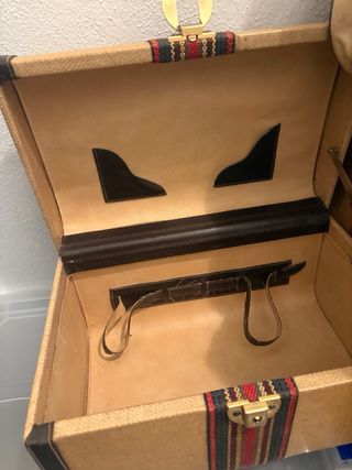 Maleta y neceser vintage