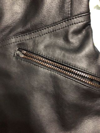 Giacca Vera Pelle Nera Donna