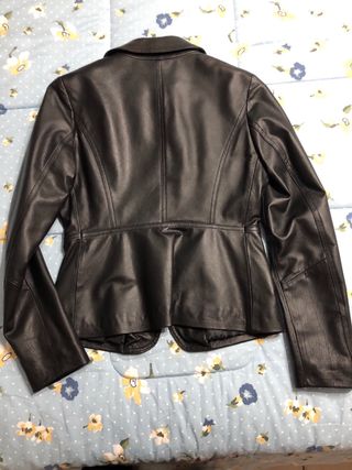 Giacca Vera Pelle Nera Donna