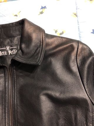 Giacca Vera Pelle Nera Donna