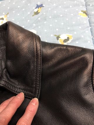 Giacca Vera Pelle Nera Donna