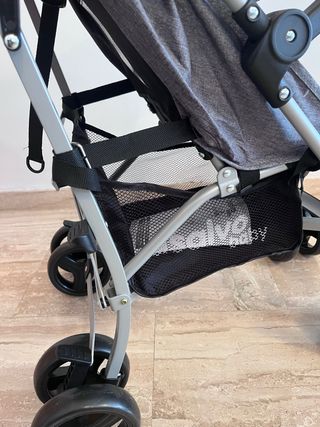 Silla de paseo Asalvo Mombi gris y rosa
