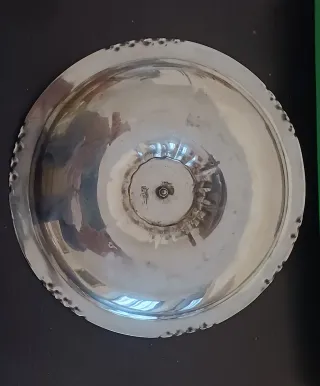 CENTROTAVOLA VINTAGE SVUOTATASCHE SILVER PLATED