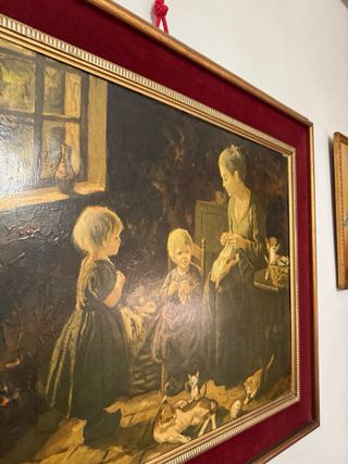 Cuadro antiguo de madera