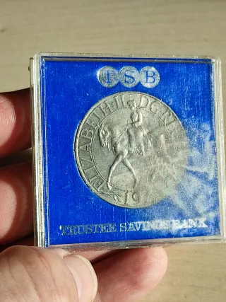 Moneda Plata Reina Isabel II Jubileo 1952-1977