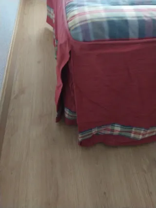 Cojines de cuadros rojos y azules