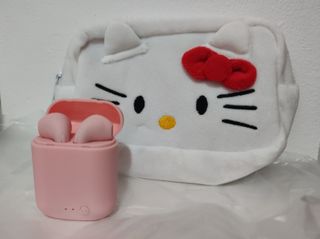 Neceser Hello Kitty y Auriculares Bluetooth a eleg