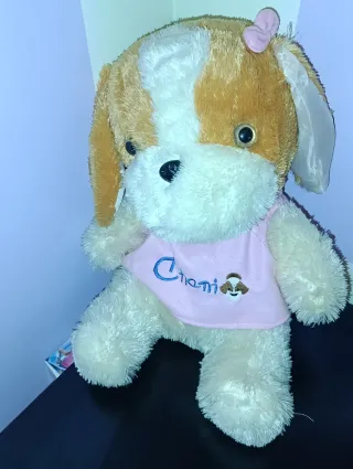Peluche perro rosa Chani