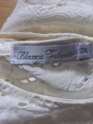 Vestido blanco niña encaje