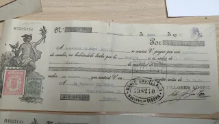 2 Antiguas Letras de Cambio 1933