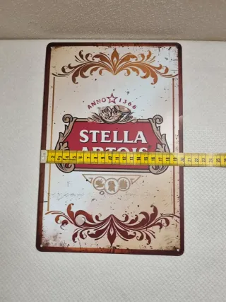 Insegna in metallo Stella Artois Vintage Style