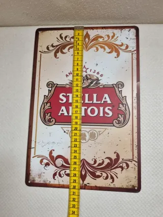 Insegna in metallo Stella Artois Vintage Style