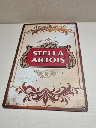Insegna in metallo Stella Artois Vintage Style