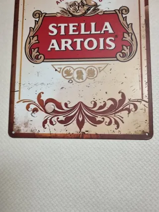 Insegna in metallo Stella Artois Vintage Style