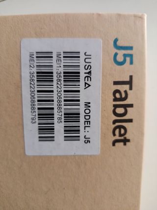 Tablet JUSTSYEA J5 negra con funda