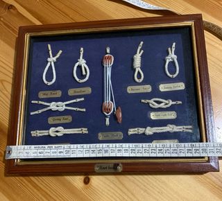 Quadro Nodi Marinari Legno Stoffa