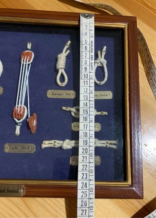 Quadro Nodi Marinari Legno Stoffa