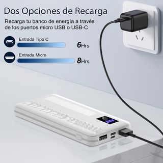 Dbasne Bateria Externa, 10000mAh Power Bank, 15W C