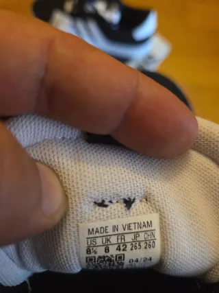 Zapatillas Adidas Hombre Negro y Blanco