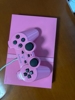 Consola PlayStation 2 Rosa + Mando + Juegos