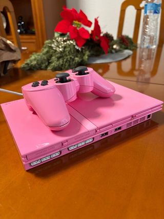 Consola PlayStation 2 Rosa + Mando + Juegos