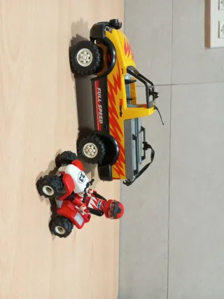 PLAYMOBIL PICK-UP CON QUAD DE CARRERAS ( 4228 )