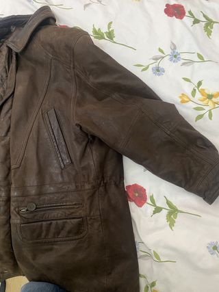 Chaqueta Cuero Rosner Talla 52 Marrón
