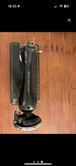 3 MAQUINAS DE COSER ANTIGUAS: SINGER-MUNDLOS-ALFA