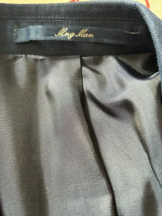 Traje de hombre azul