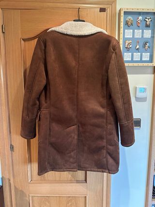 Chaqueta Zara Piel Vuelta y Pelo Talla L