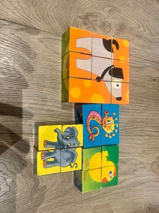 Puzzle de madera con animales