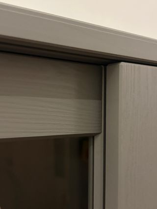 Vitrina Ikea Havsta Corredera Gris