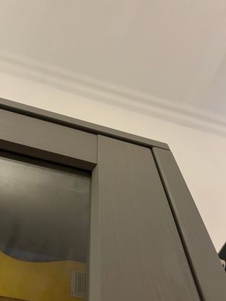 Vitrina Ikea Havsta Corredera Gris