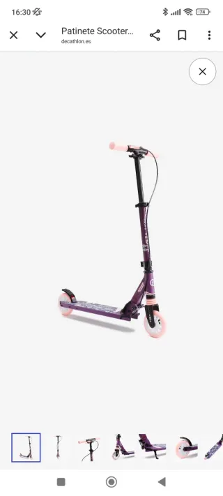 Patinete Oxelo morado