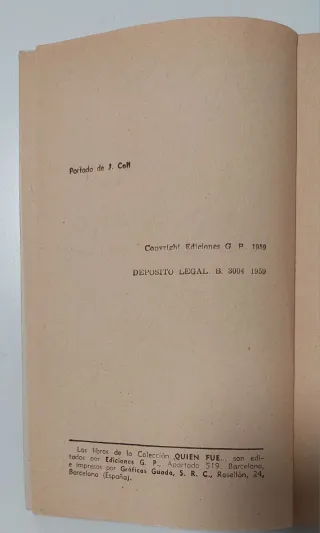 Coleccion 69 libros antiguos "Quién fue..." 1958