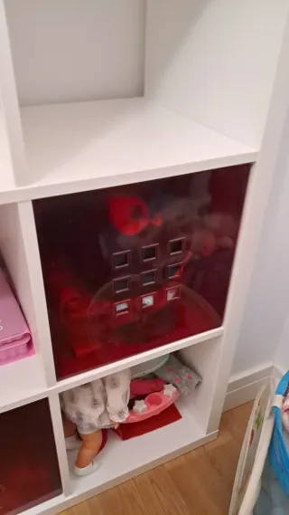 2 Cajas Lekman Ikea para Kallax Roja