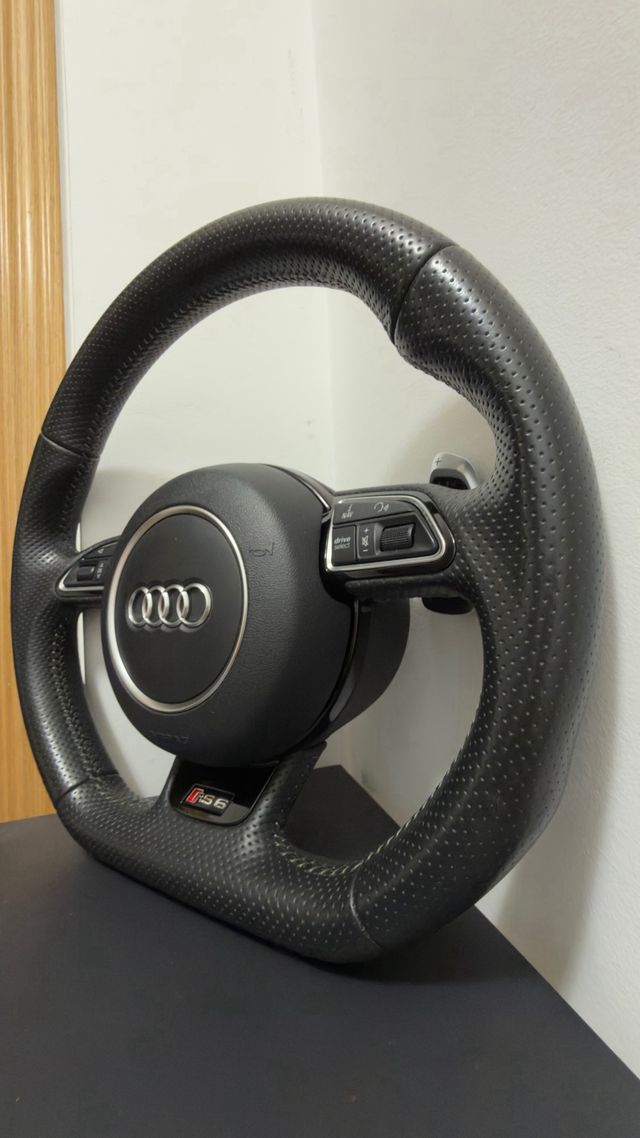 Volante Audi RS6 cuero perforado