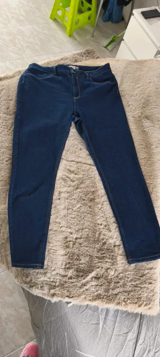 Vaqueros Mujer Talla 44-46 Azul Oscuro